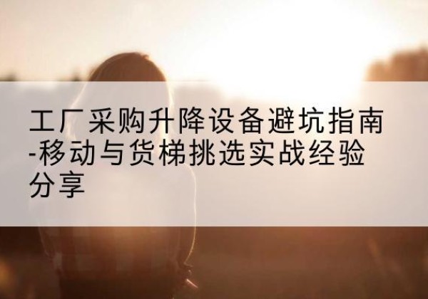 隆昌移动式升降机怎么选-工厂采购升降设备避坑指南-移动与货梯挑选实战经验分享